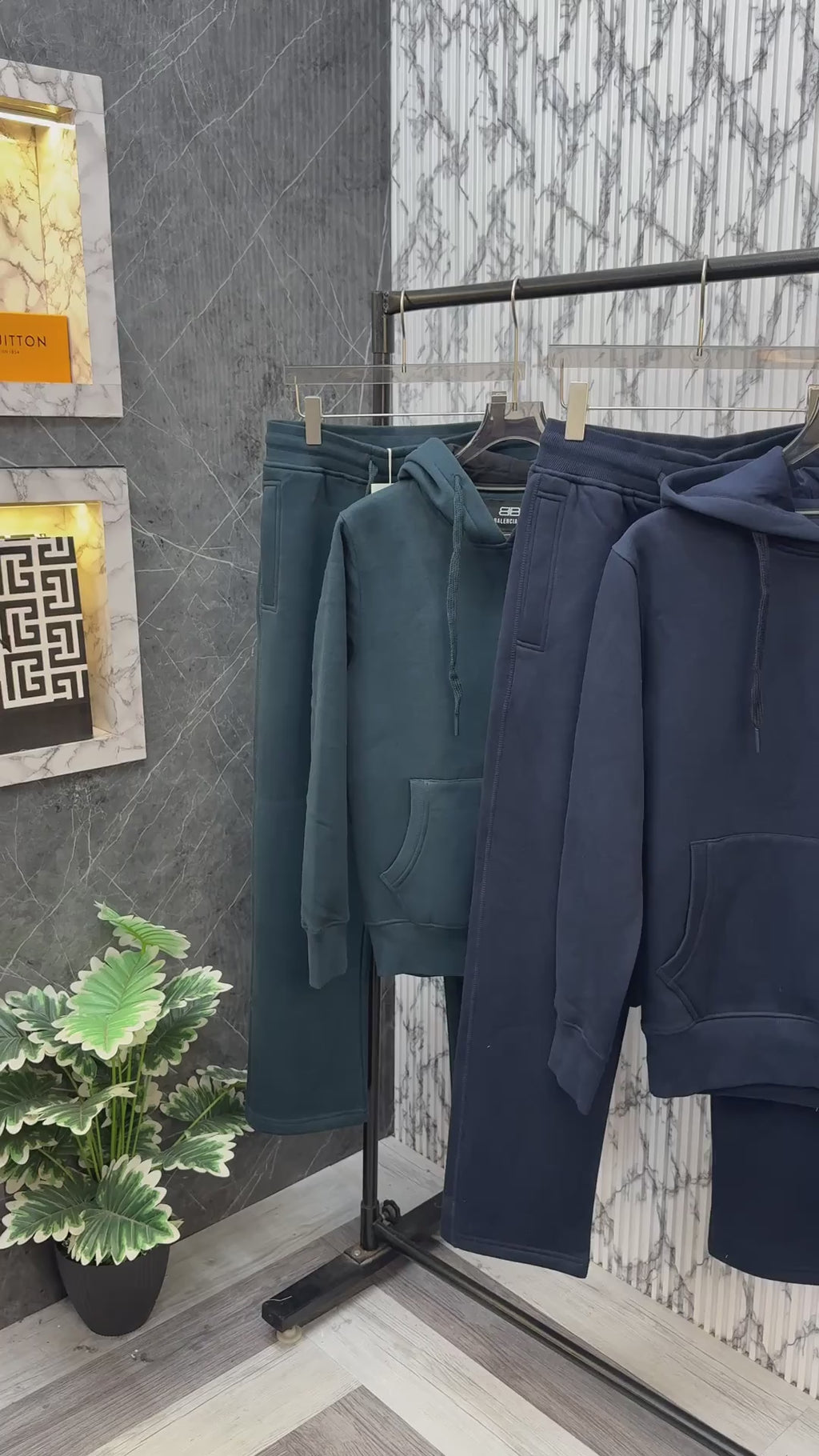 Balenciaga Imported Fleece Fabric Track Suit