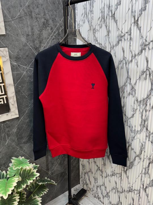 Ami Paris Imported Fleece Fabric Sweatshirt