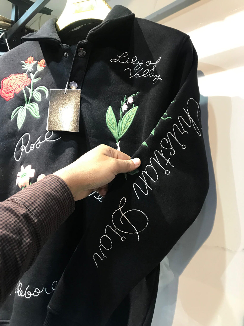 Christian Dior Imported All Over Embroidery Sweatshirt Latest Store Article