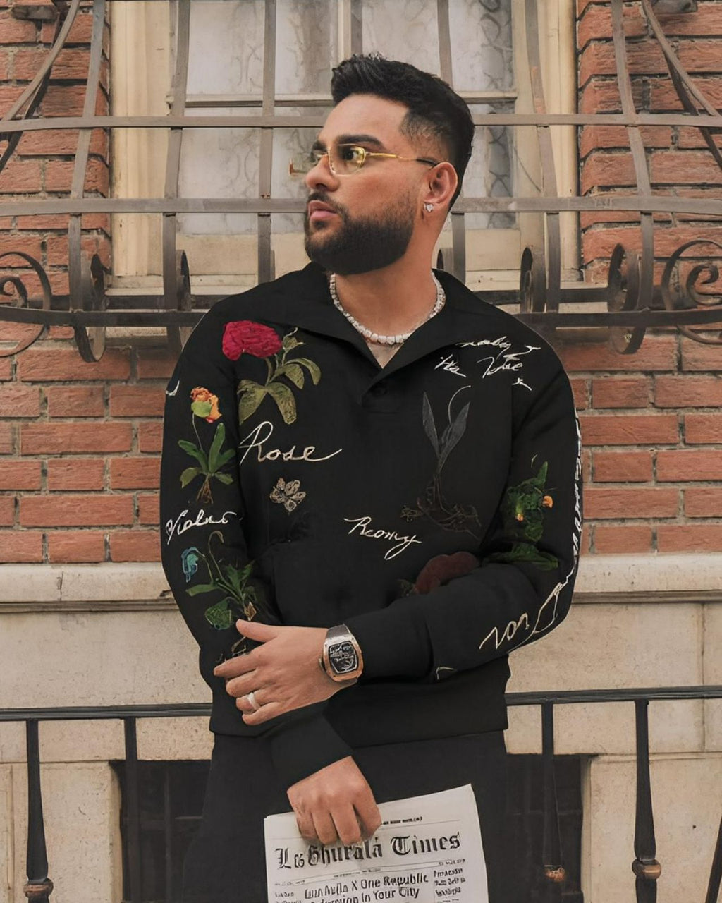 Christian Dior Imported All Over Embroidery Sweatshirt Latest Store Article