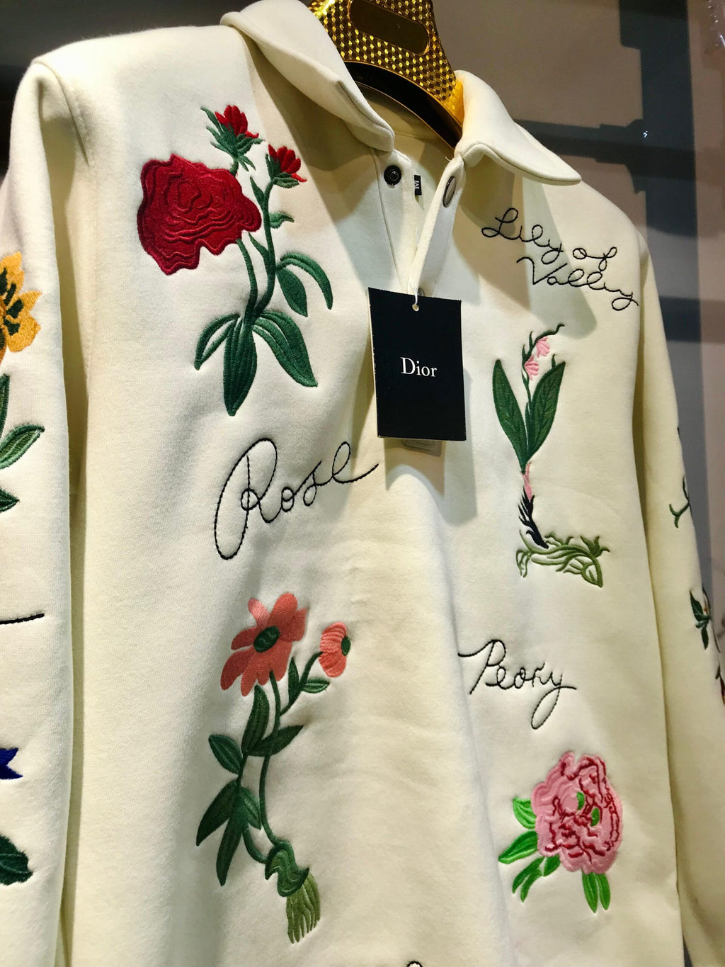 Christian Dior Imported All Over Embroidery Sweatshirt Latest Store Article