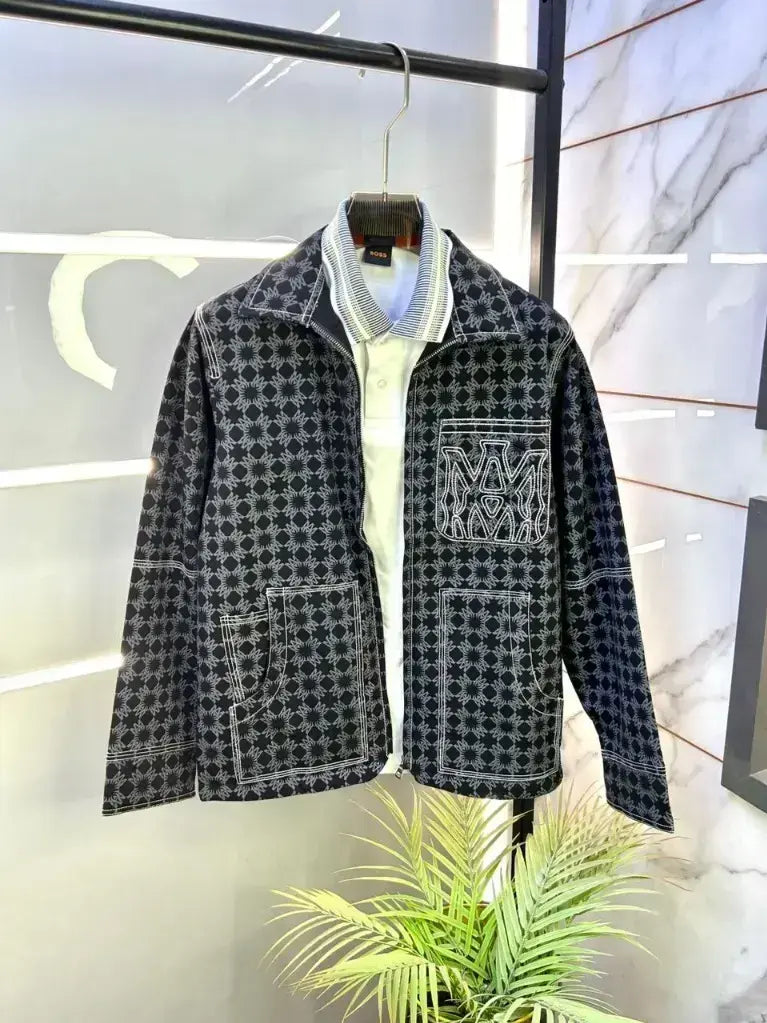 Amiri Imported Leather Fabric Celebrity Edition Choice Jacket